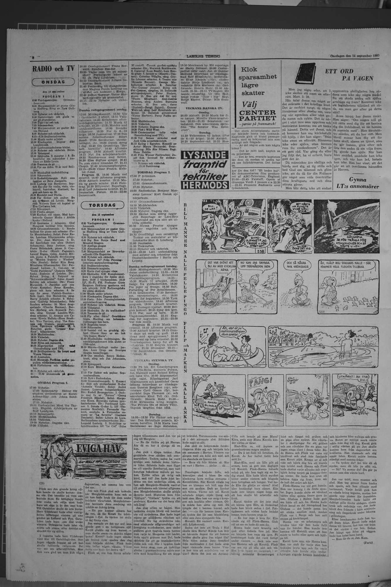 Laholms Tidning Onsdag 14 september 1960, sida 6