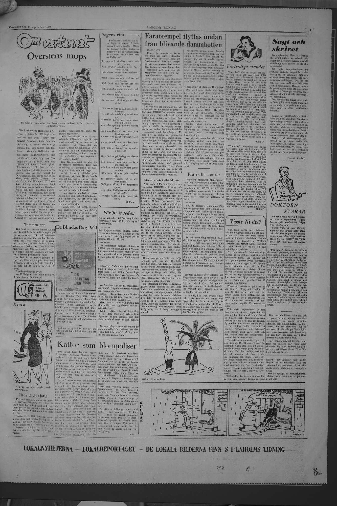 Laholms Tidning Onsdag 14 september 1960, sida 7