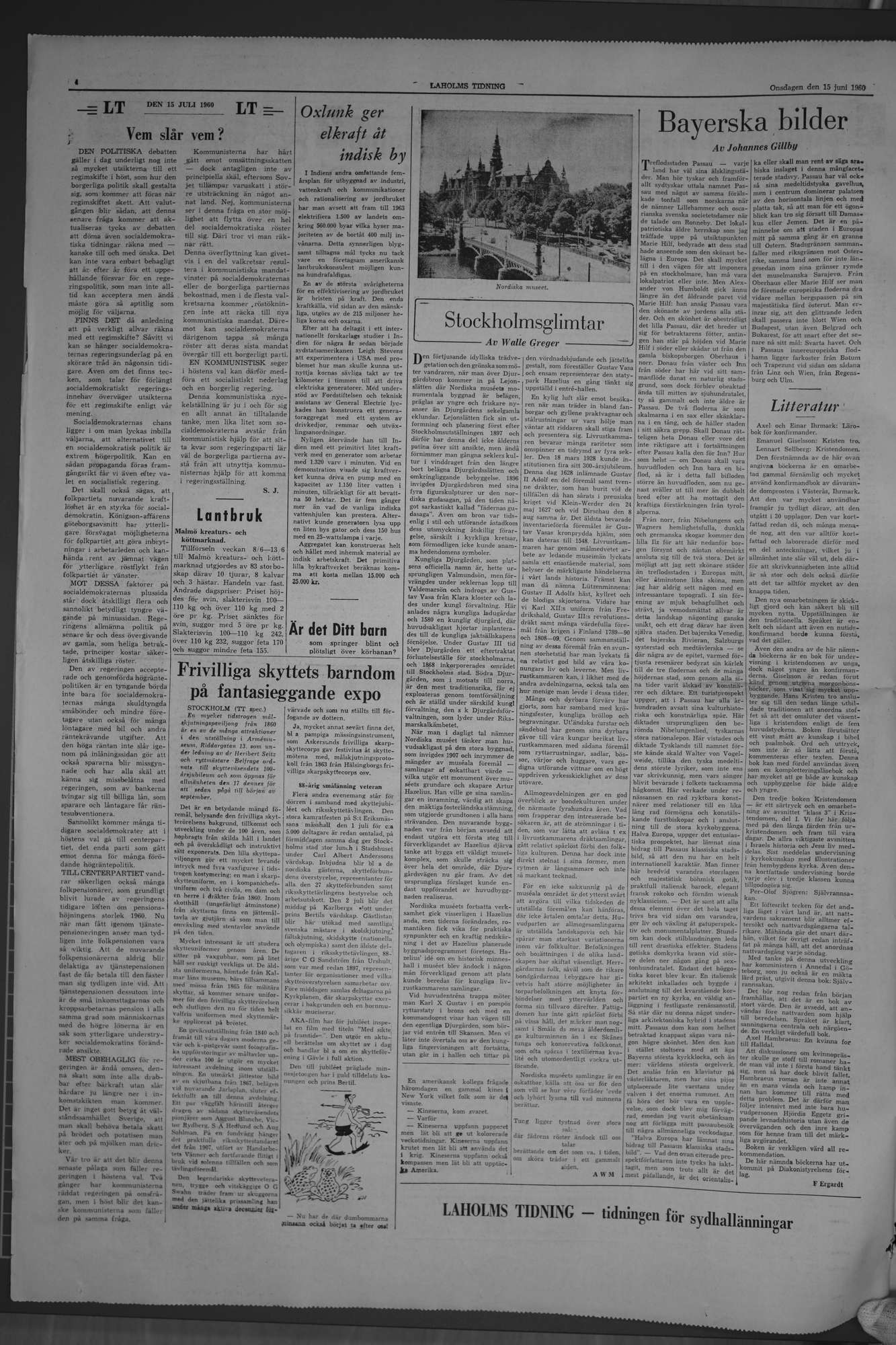 Laholms Tidning Onsdag 15 juni 1960, sida 4