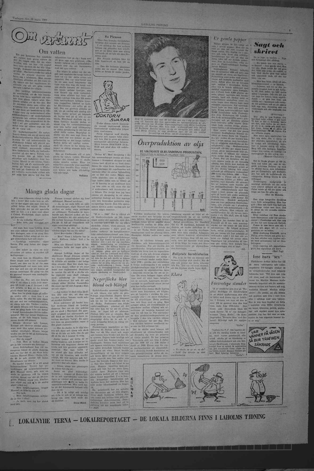 Laholms Tidning Tisdag 15 mars 1960, sida 7
