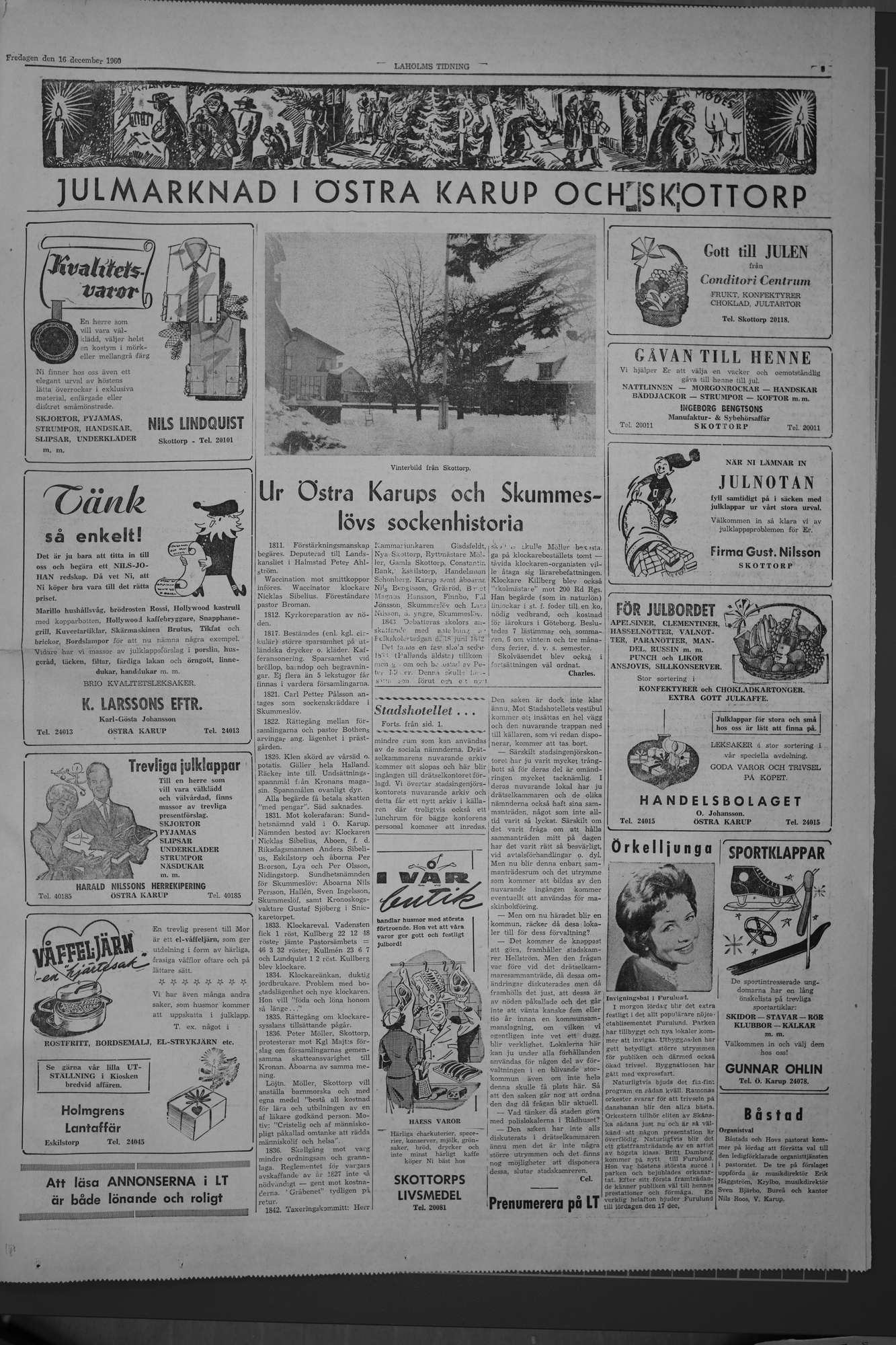 Laholms Tidning Fredag 16 december 1960, sida 5
