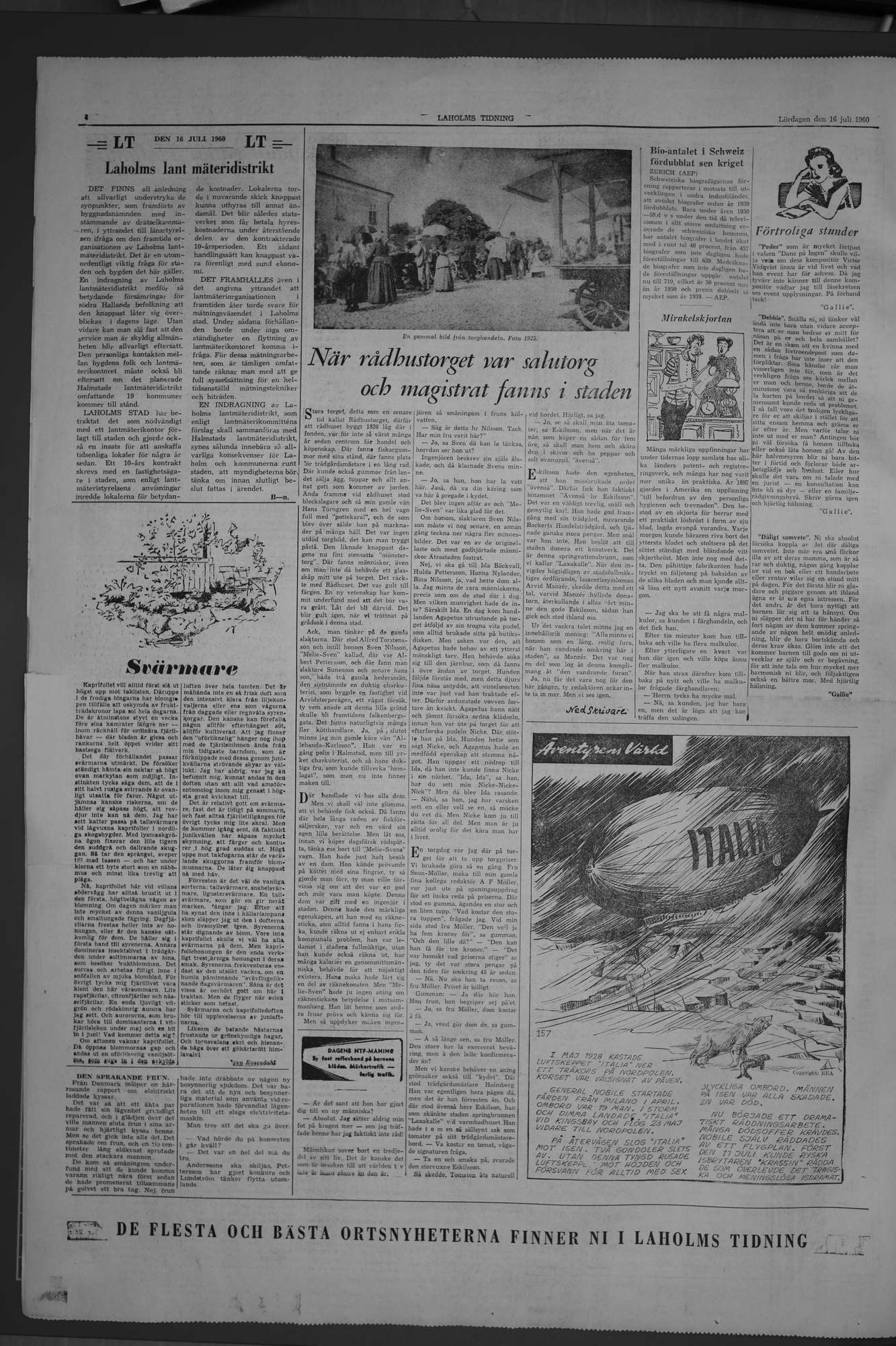 Laholms Tidning Lördag 16 juli 1960, sida 4