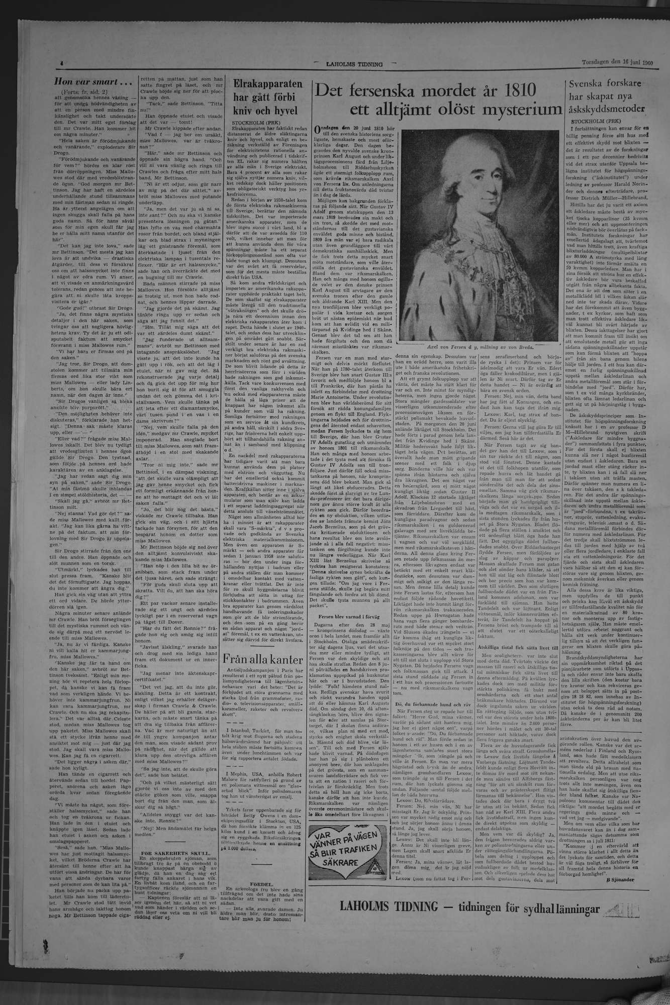 Laholms Tidning Torsdag 16 juni 1960, sida 4