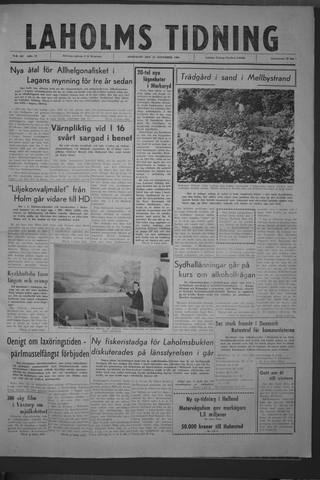 Förstasidan, Onsdag 16 november 1960