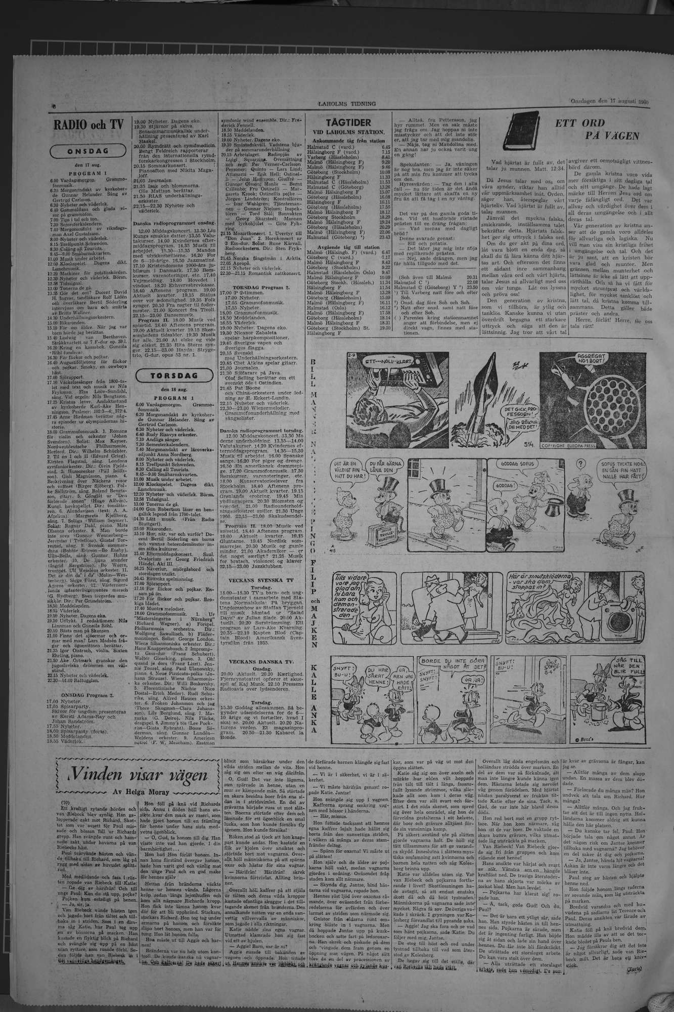 Laholms Tidning Onsdag 17 augusti 1960, sida 6