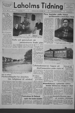 Förstasidan, Torsdag 30 december 1965