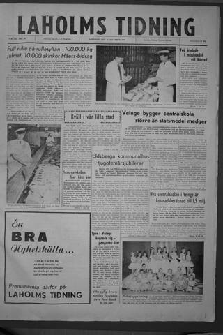 Förstasidan, Lördag 17 december 1960
