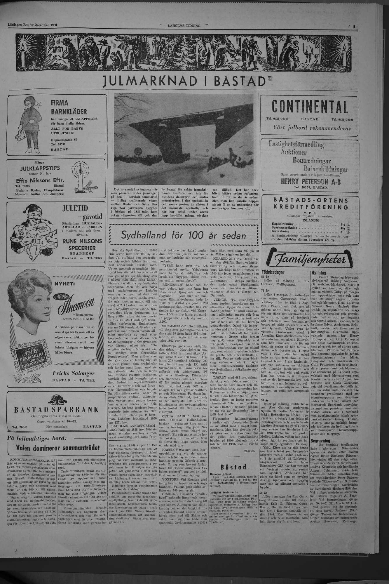 Laholms Tidning Lördag 17 december 1960, sida 5