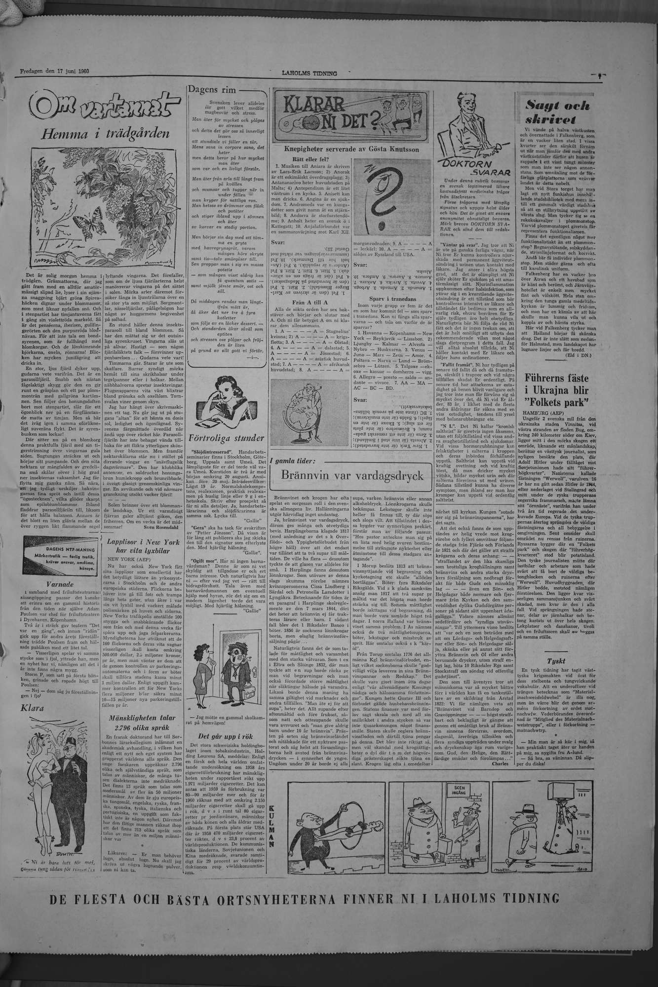 Laholms Tidning Fredag 17 juni 1960, sida 7