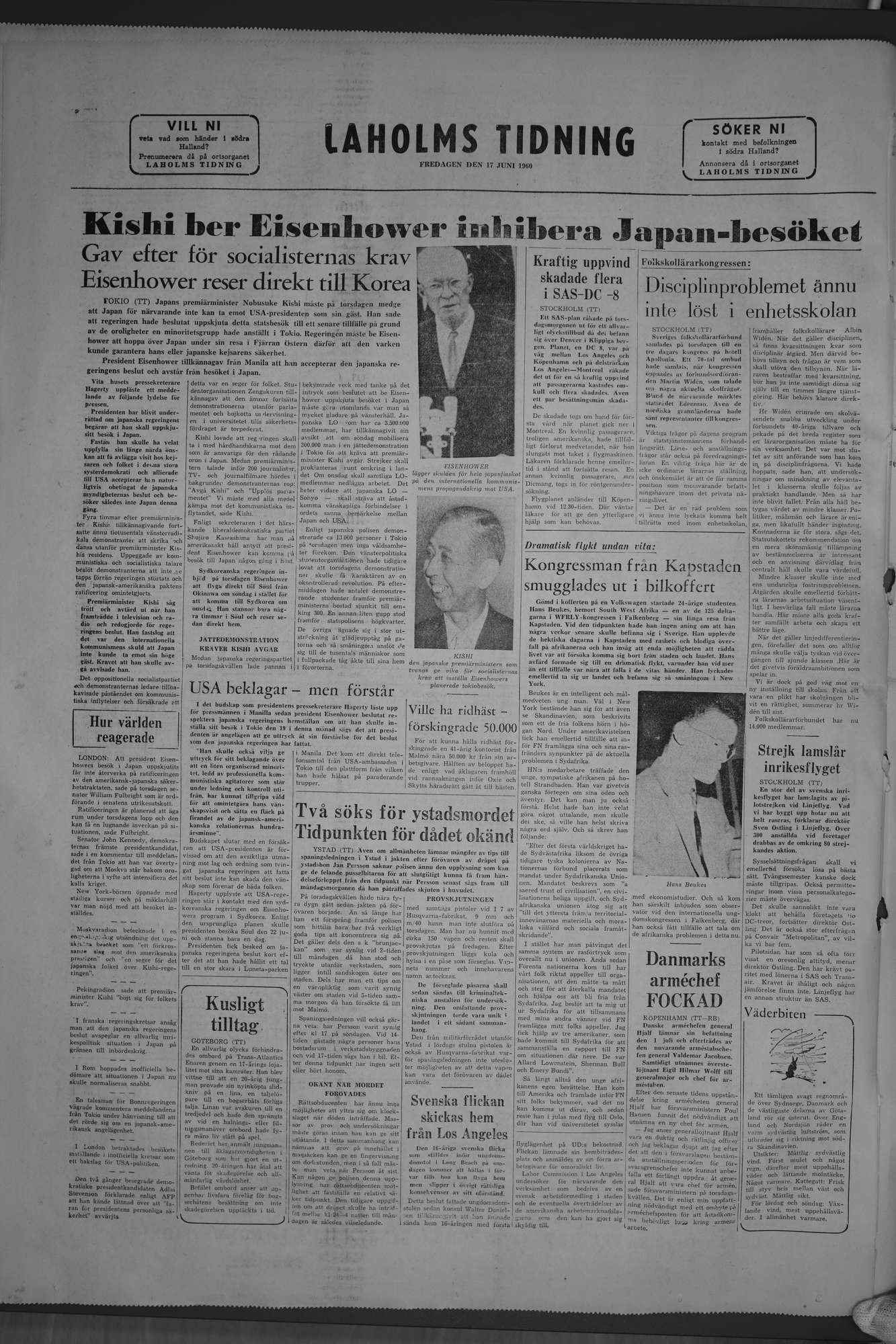 Laholms Tidning Fredag 17 juni 1960, sida 8