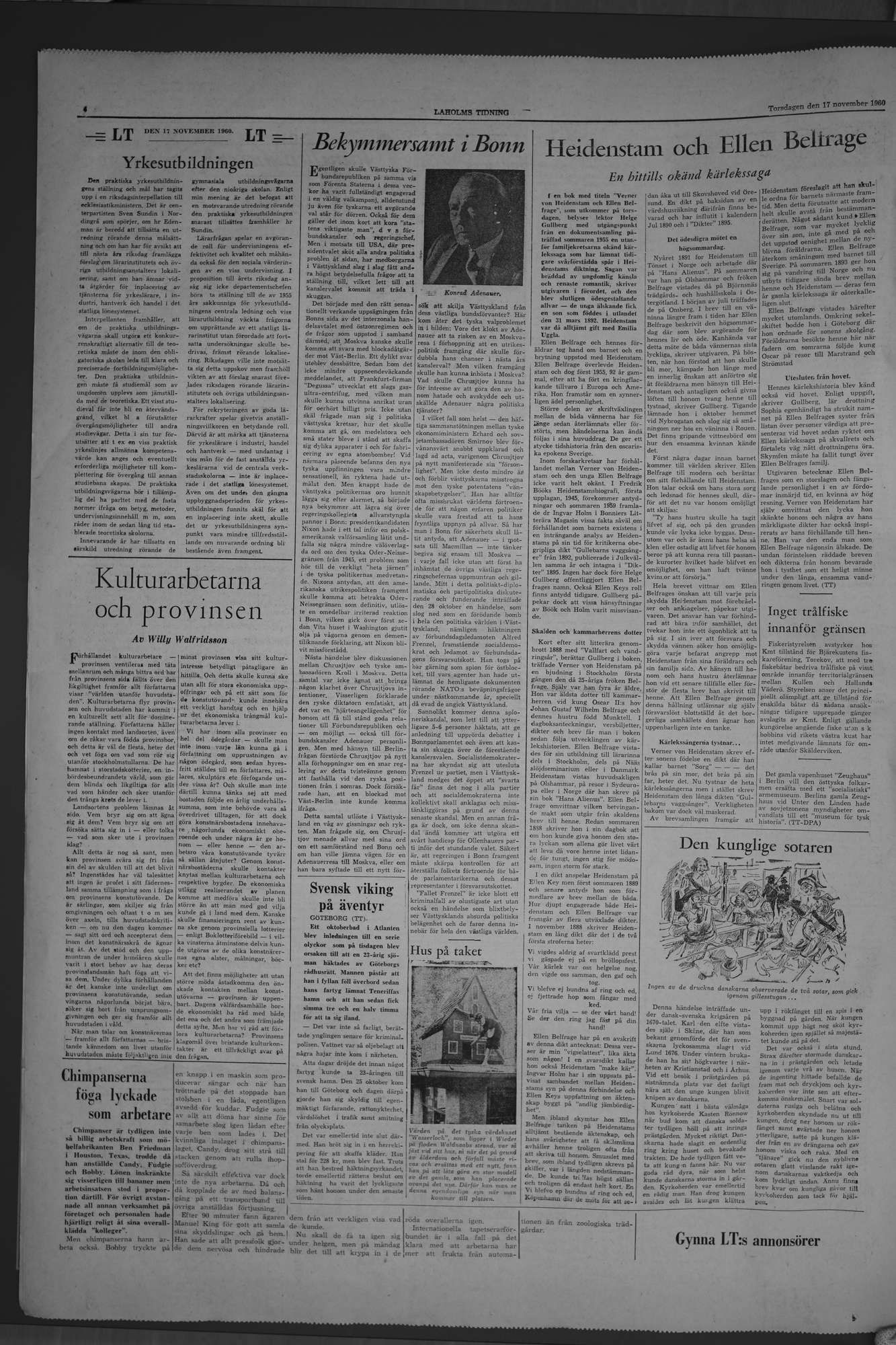 Laholms Tidning Torsdag 17 november 1960, sida 4