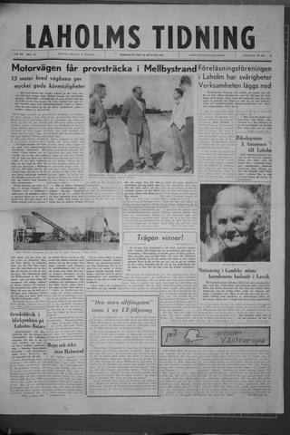 Förstasidan, Torsdag 18 augusti 1960