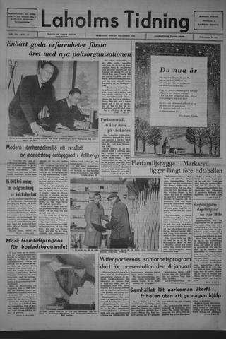 Förstasidan, Fredag 31 december 1965
