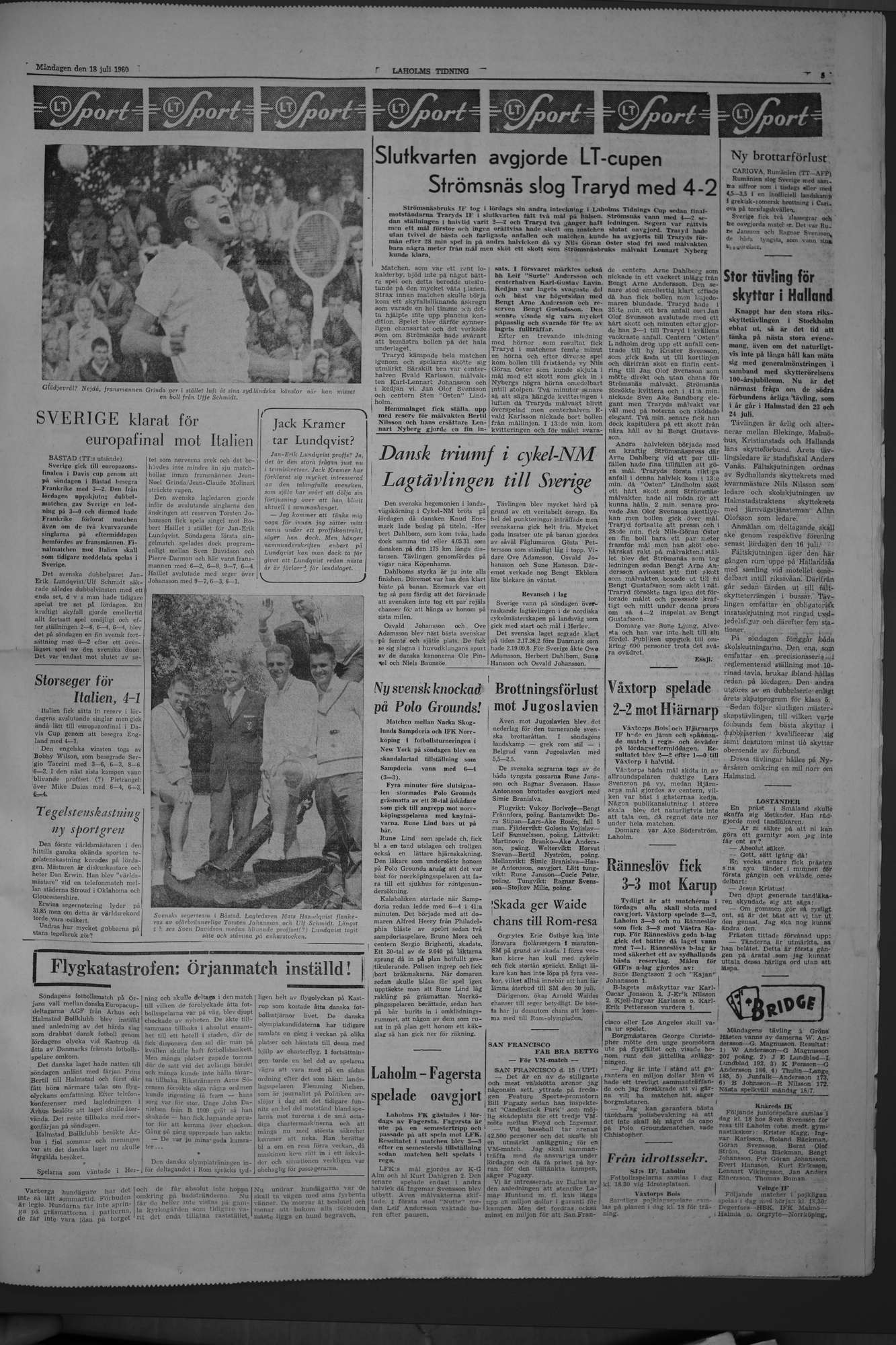 Laholms Tidning Måndag 18 juli 1960, sida 5