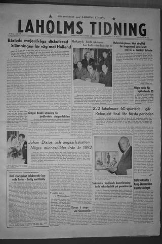 Förstasidan, Fredag 18 mars 1960