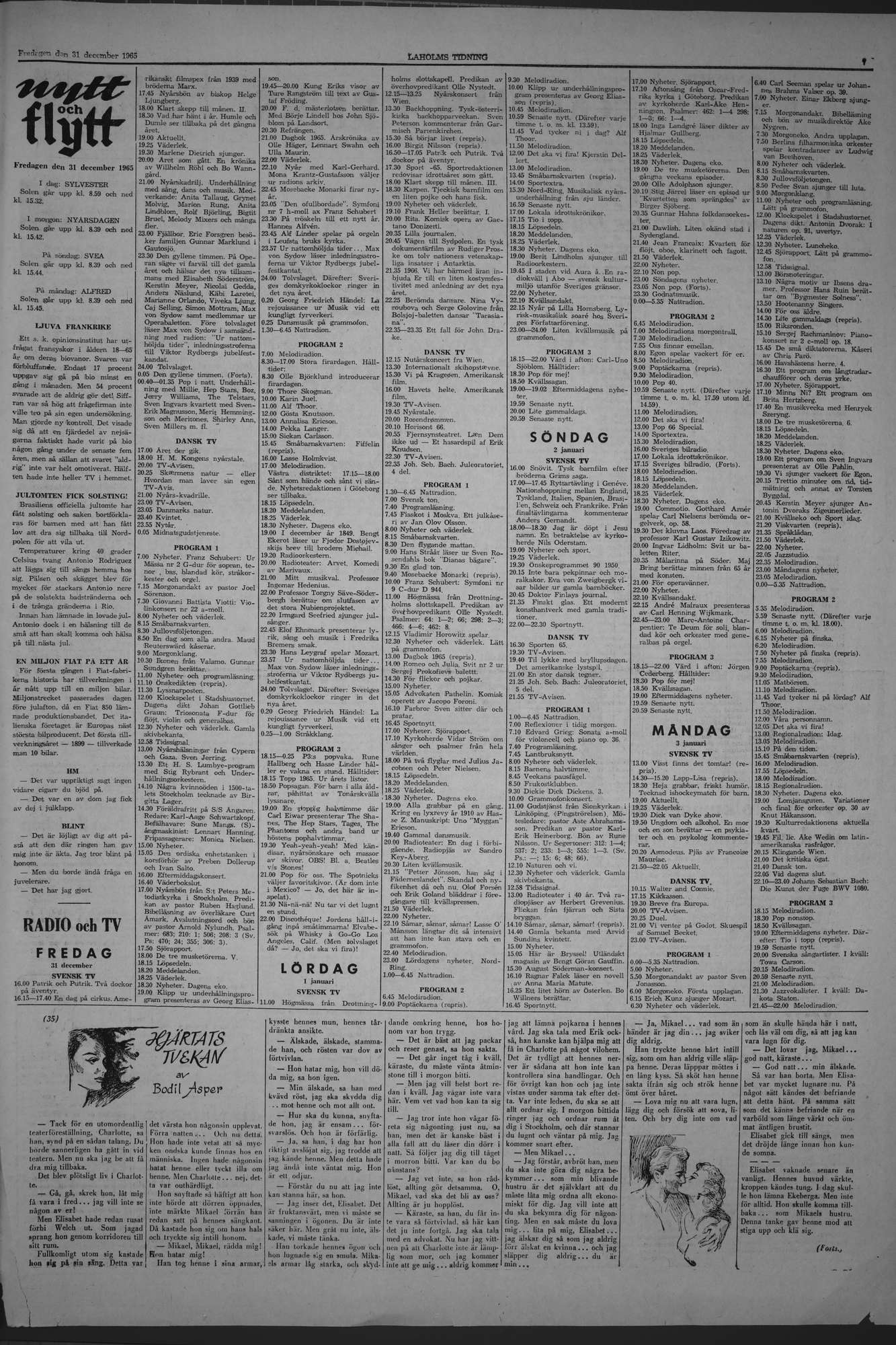Laholms Tidning Fredag 31 december 1965, sida 7