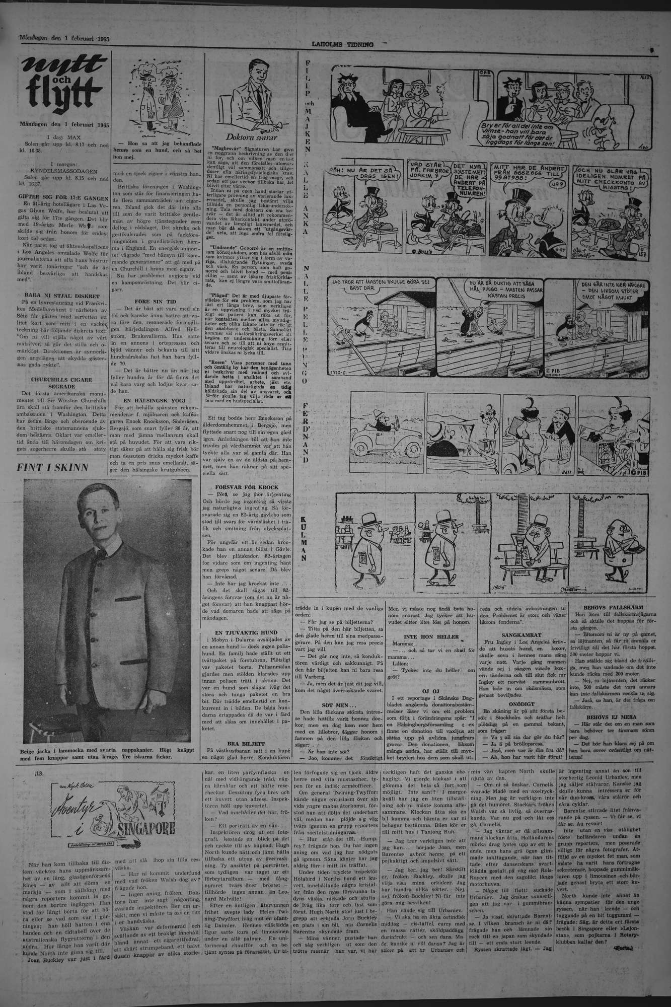 Laholms Tidning Måndag 1 februari 1965, sida 5