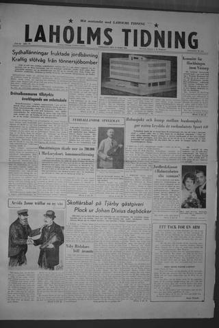 Förstasidan, Lördag 19 mars 1960