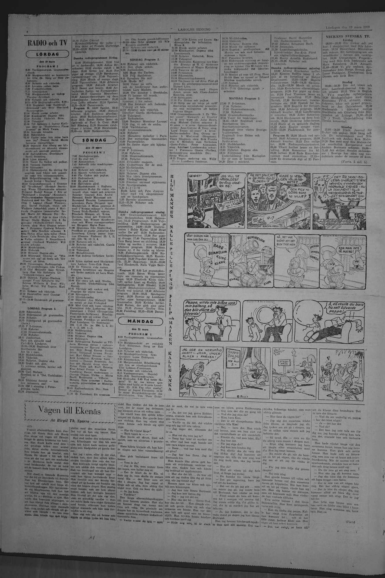 Laholms Tidning Lördag 19 mars 1960, sida 6