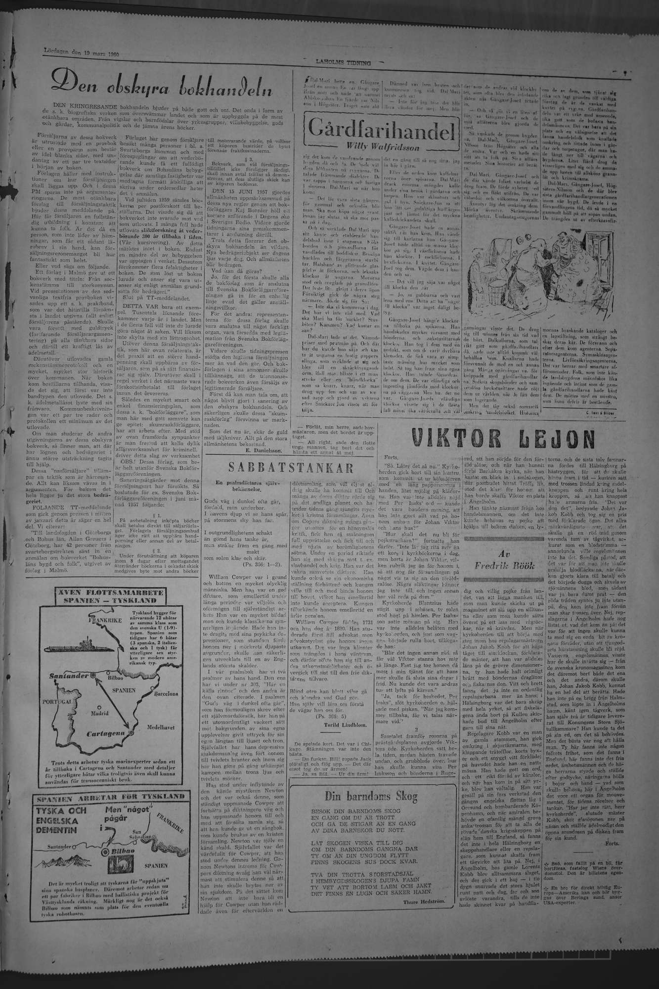 Laholms Tidning Lördag 19 mars 1960, sida 7