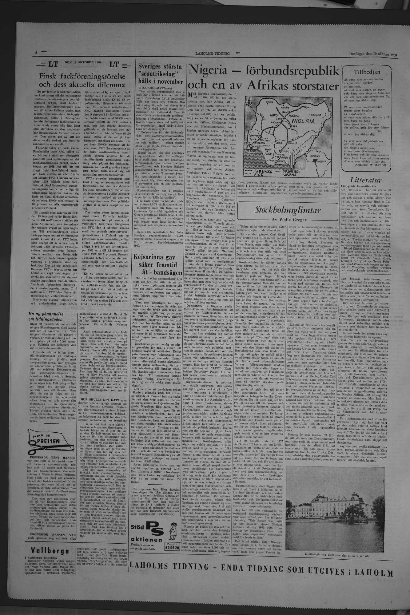Laholms Tidning Onsdag 19 oktober 1960, sida 4