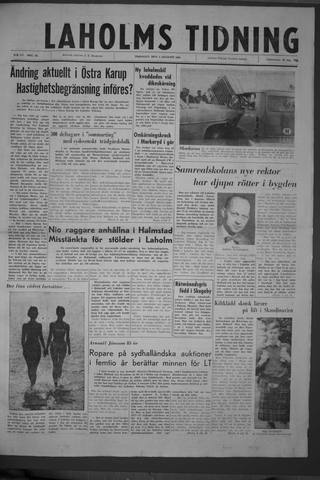 Förstasidan, Tisdag 2 augusti 1960
