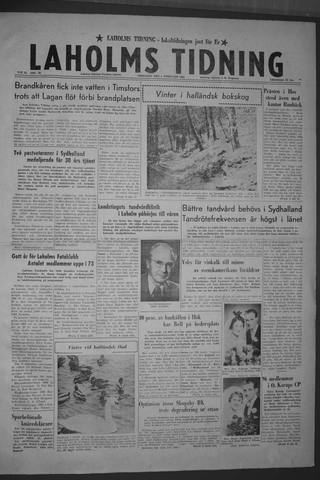 Förstasidan, Tisdag 2 februari 1960