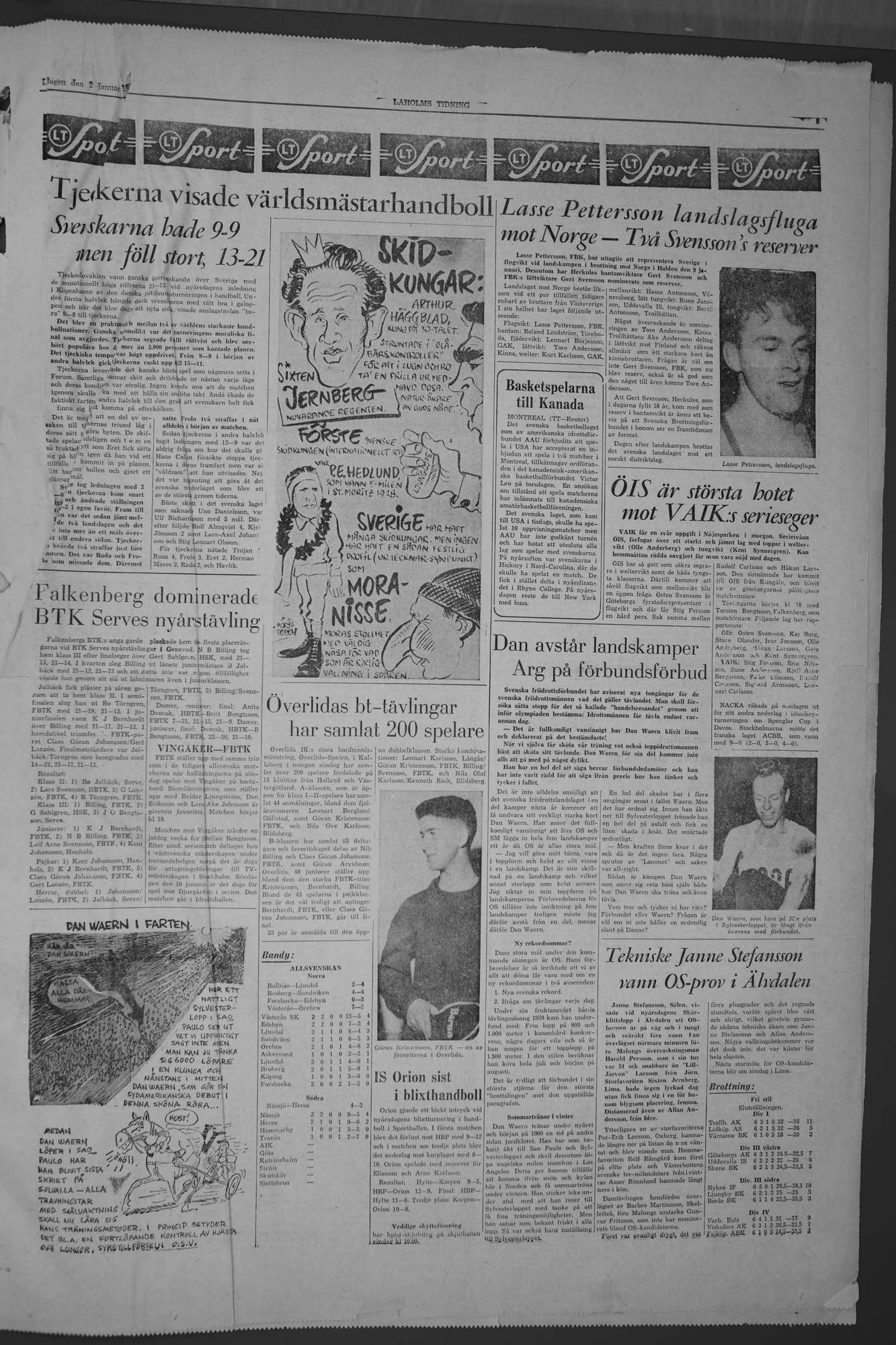 Laholms Tidning Lördag 2 januari 1960, sida 5