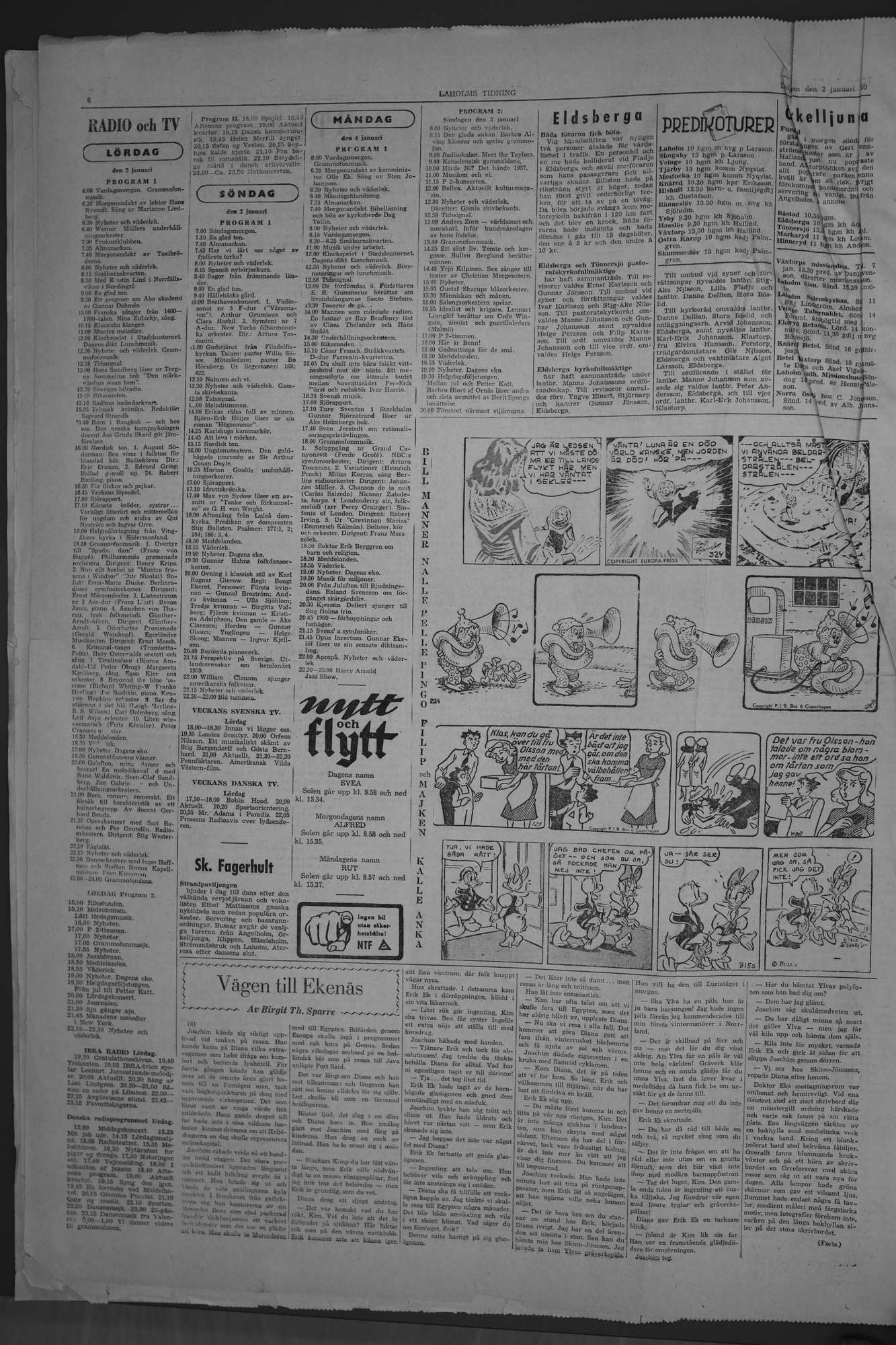 Laholms Tidning Lördag 2 januari 1960, sida 6