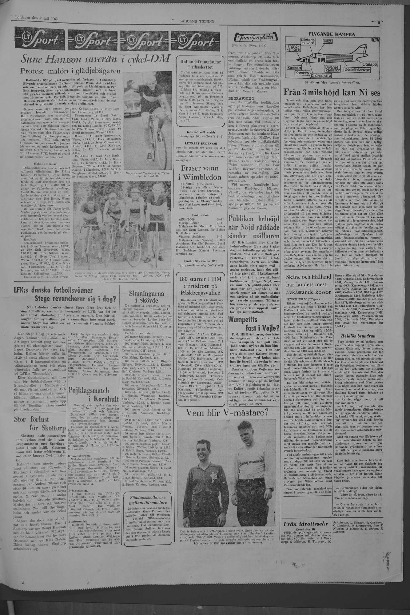 Laholms Tidning Lördag 2 juli 1960, sida 5