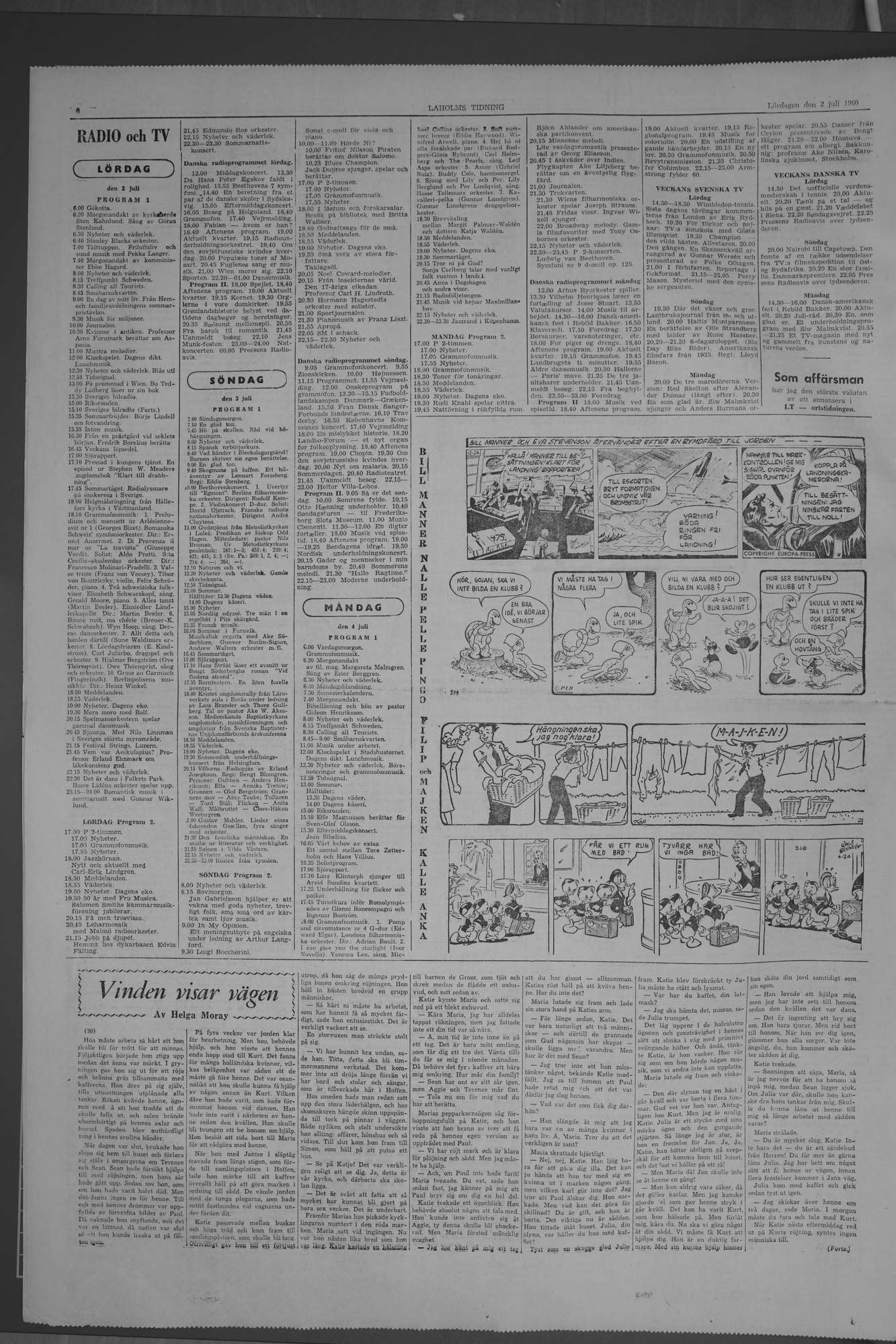 Laholms Tidning Lördag 2 juli 1960, sida 6
