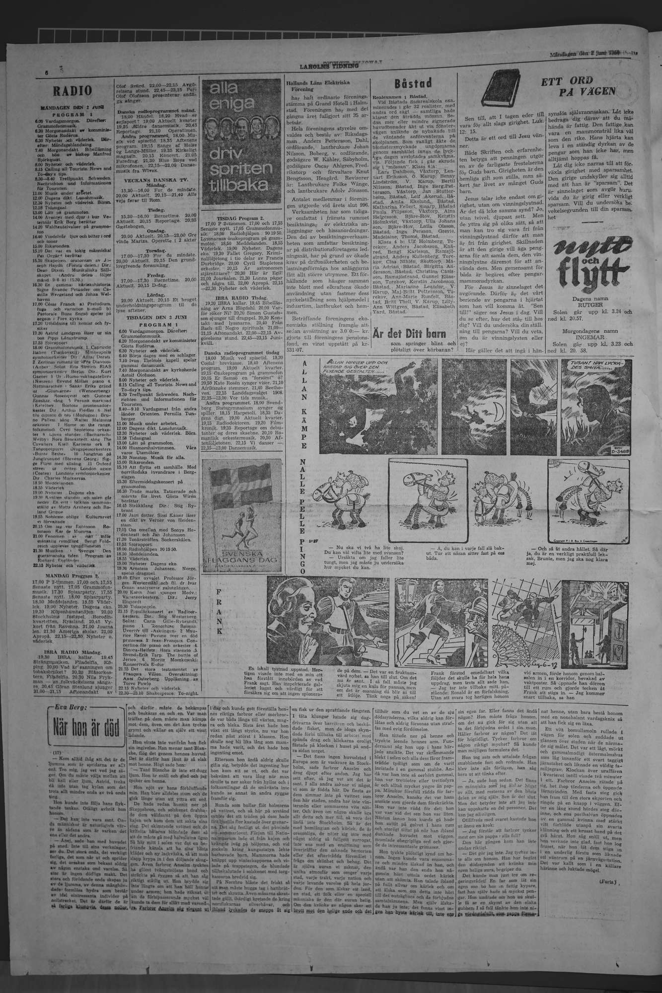 Laholms Tidning Torsdag 2 juni 1960, sida 4