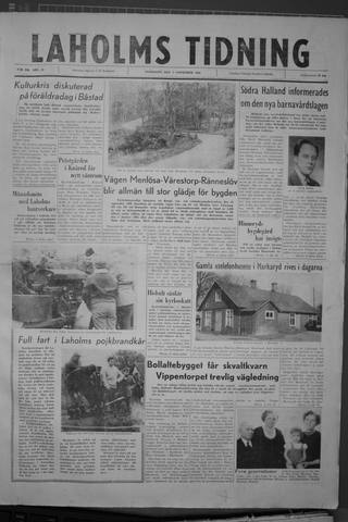 Förstasidan, Onsdag 2 november 1960