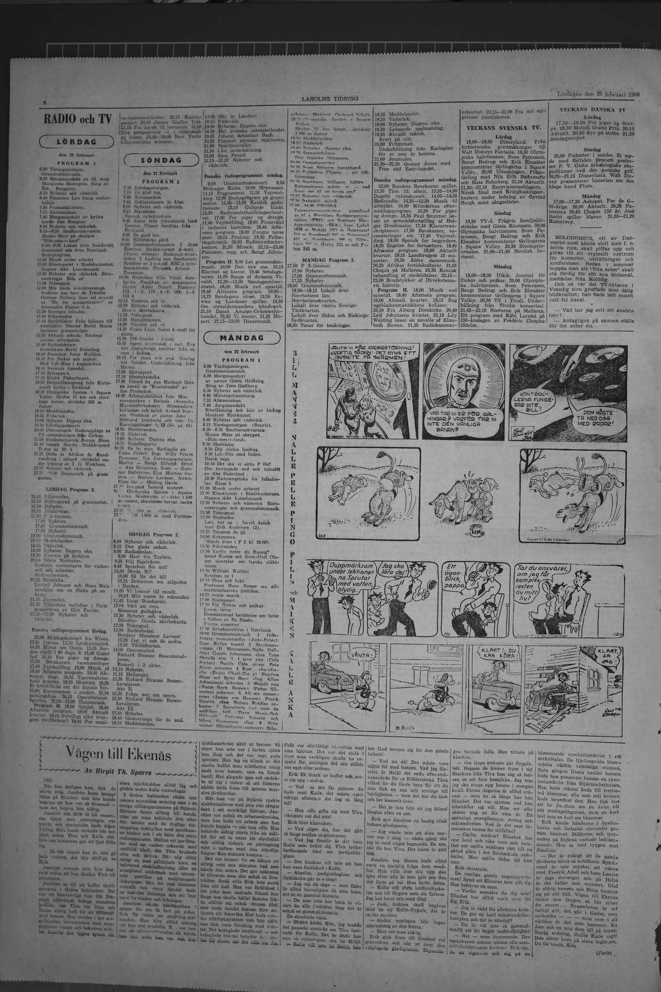 Laholms Tidning Lördag 20 februari 1960, sida 6