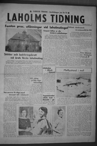Förstasidan, Onsdag 20 januari 1960