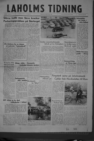 Förstasidan, Onsdag 20 juli 1960