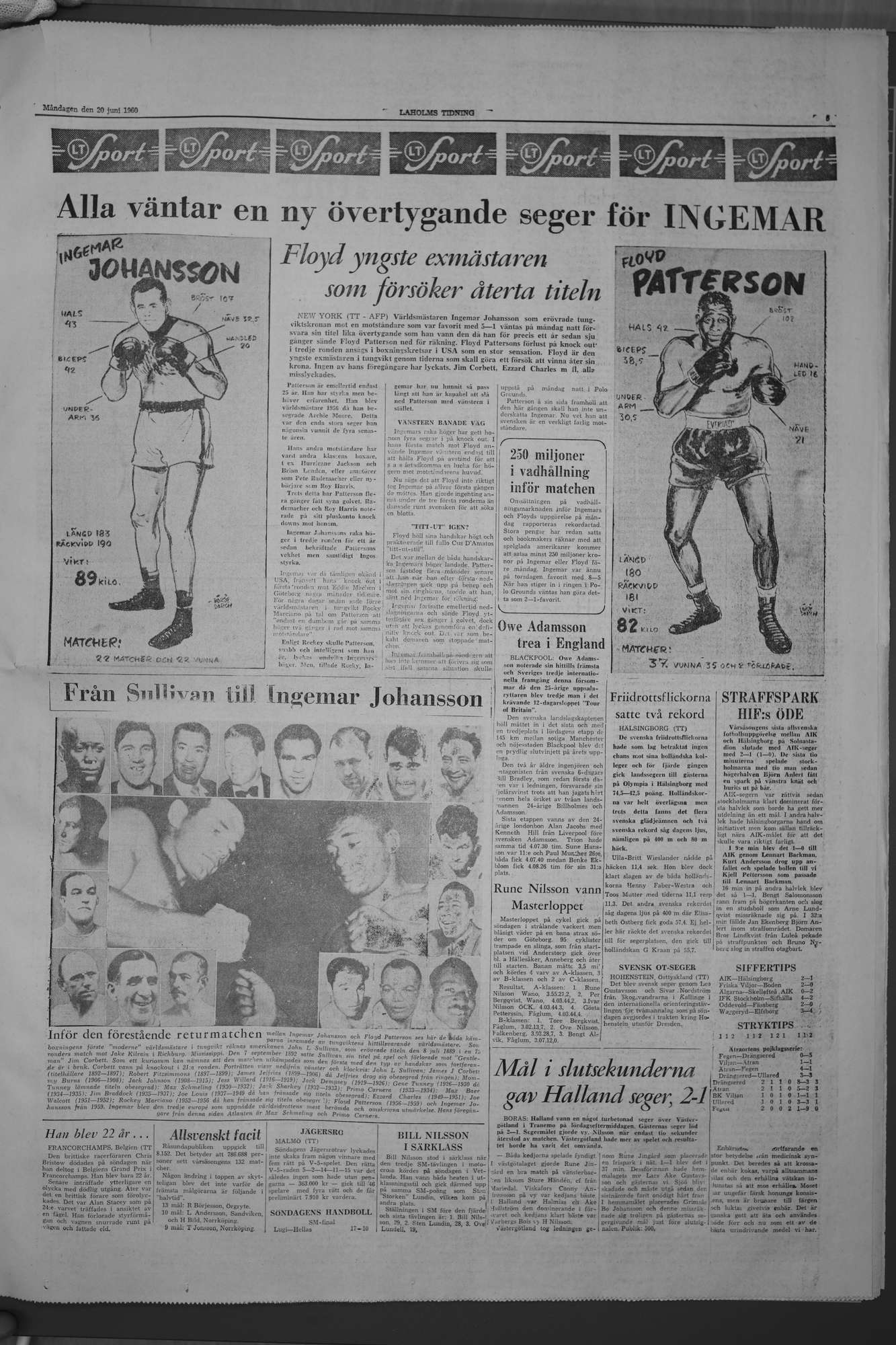 Laholms Tidning Måndag 20 juni 1960, sida 5