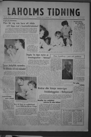 Förstasidan, Torsdag 20 oktober 1960