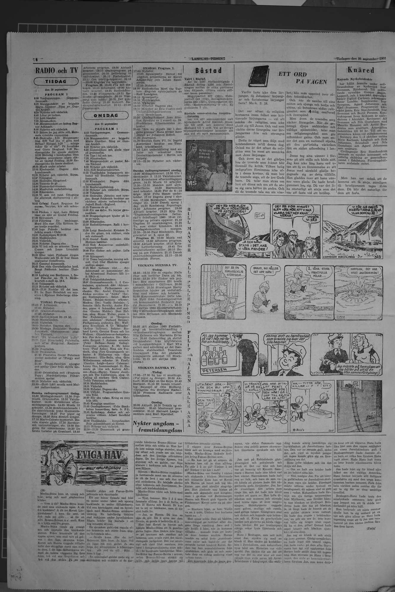 Laholms Tidning Tisdag 20 september 1960, sida 6