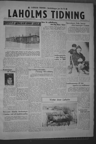 Förstasidan, Torsdag 21 januari 1960