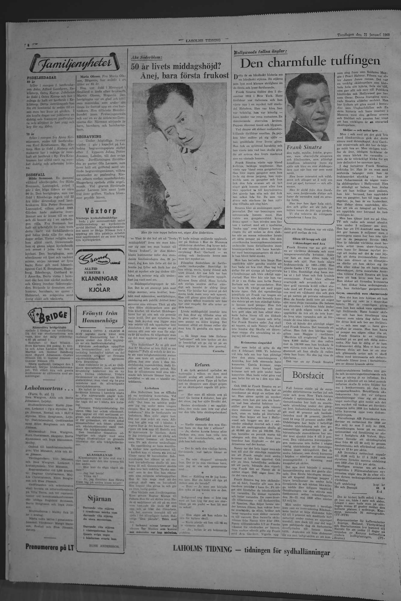 Laholms Tidning Torsdag 21 januari 1960, sida 4