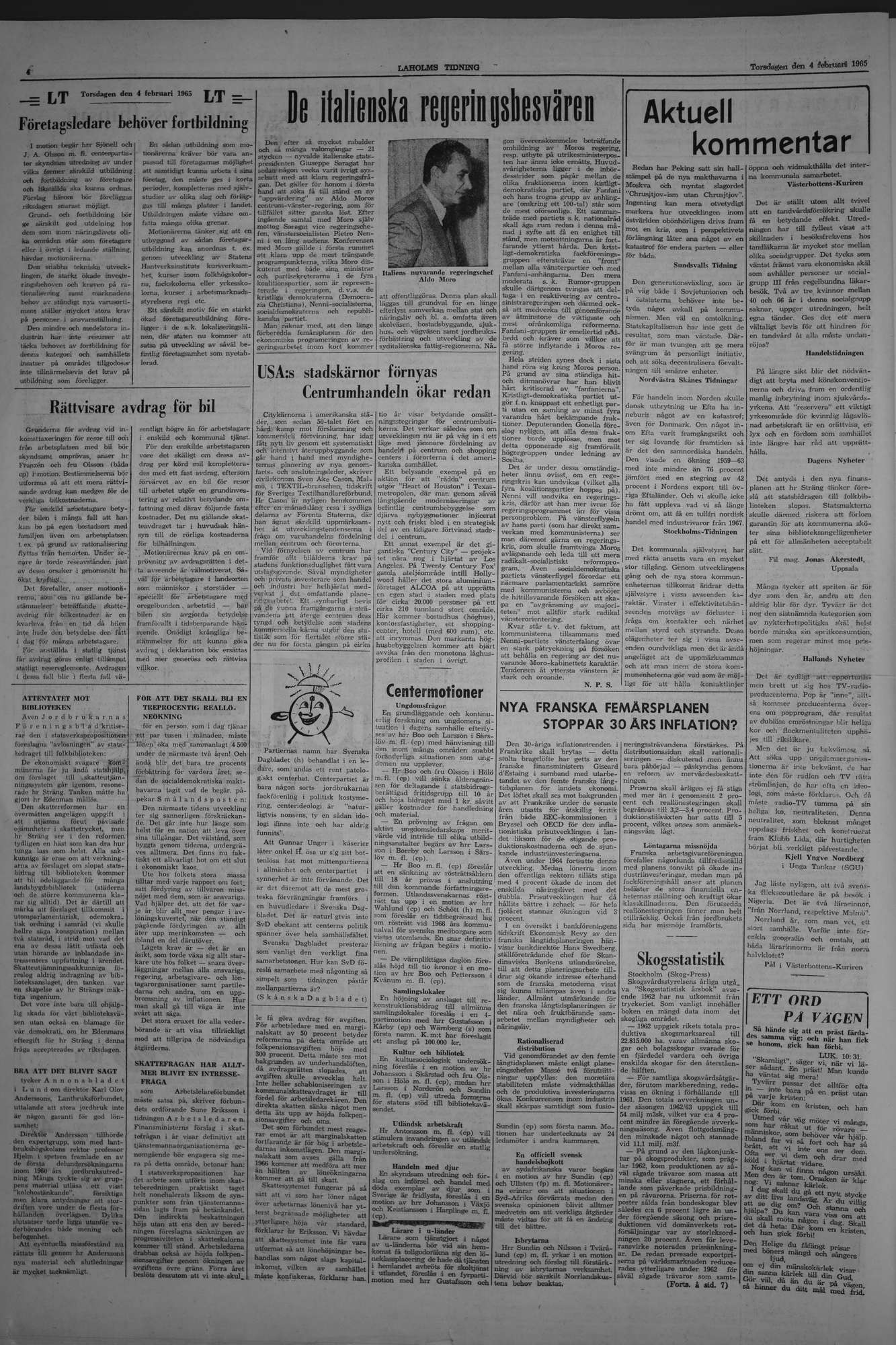 Laholms Tidning Torsdag 4 februari 1965, sida 4
