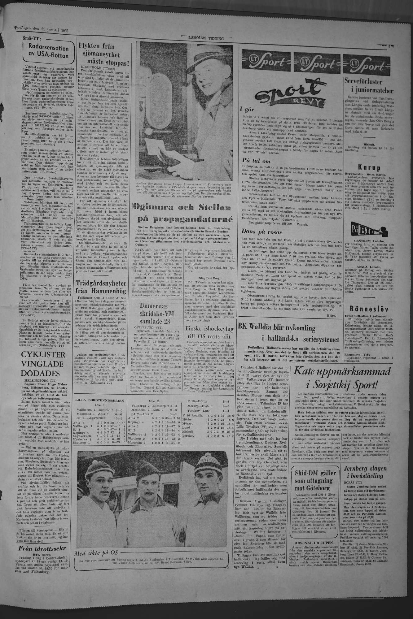Laholms Tidning Torsdag 21 januari 1960, sida 5