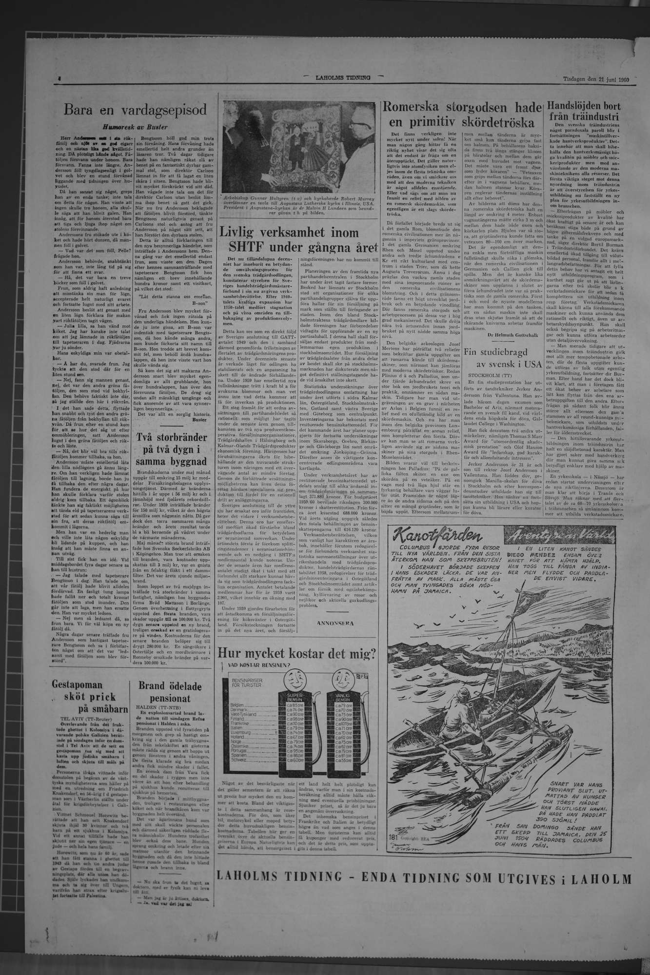 Laholms Tidning Tisdag 21 juni 1960, sida 4