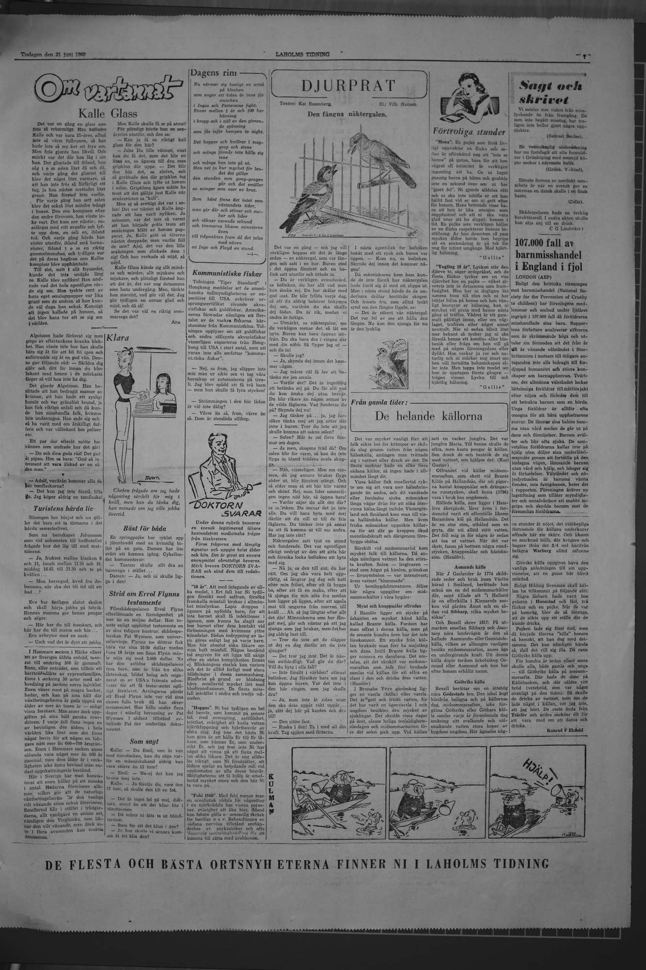 Laholms Tidning Tisdag 21 juni 1960, sida 7