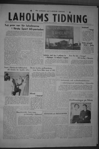 Förstasidan, Måndag 21 mars 1960