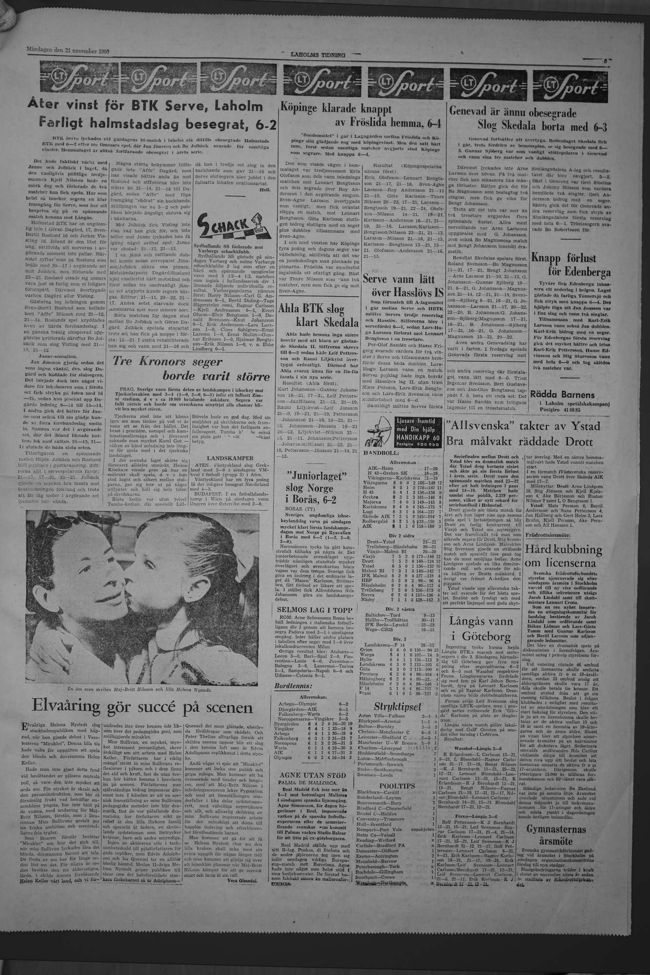 Laholms Tidning Måndag 21 november 1960, sida 5