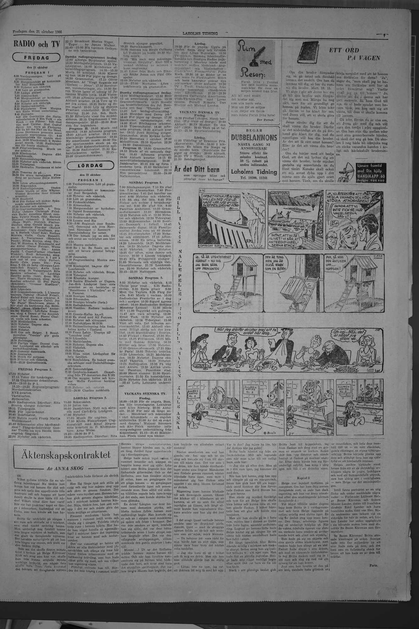 Laholms Tidning Fredag 21 oktober 1960, sida 7