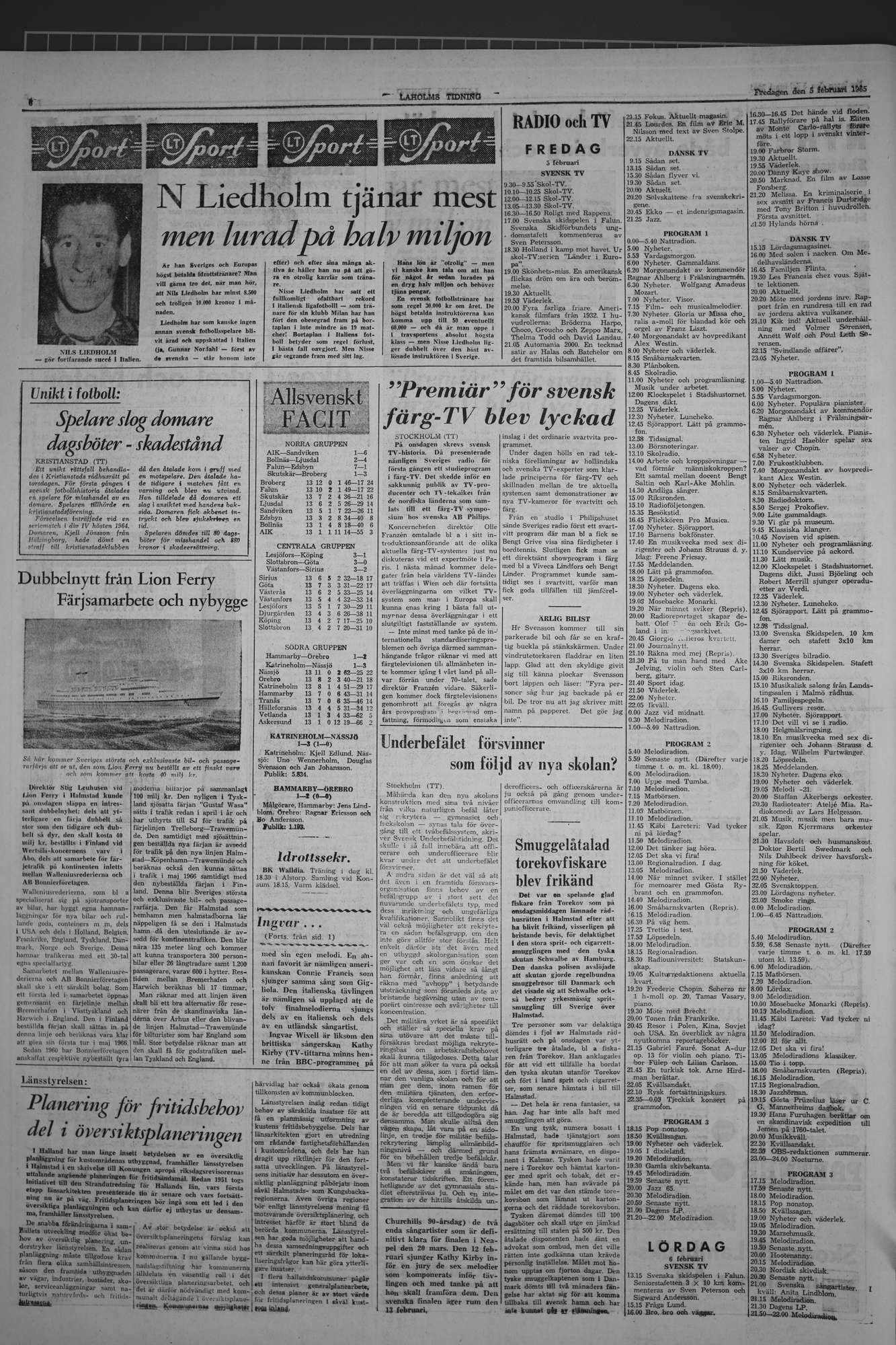 Laholms Tidning Fredag 5 februari 1965, sida 6