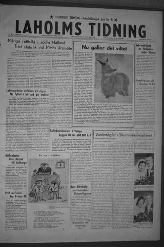 Förstasidan, Fredag 22 januari 1960